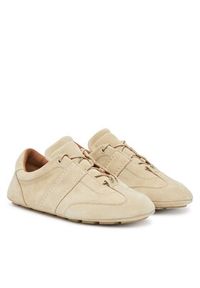 BOSS Sneakersy Roxanne 50547962 Beżowy. Kolor: beżowy. Materiał: skóra #6