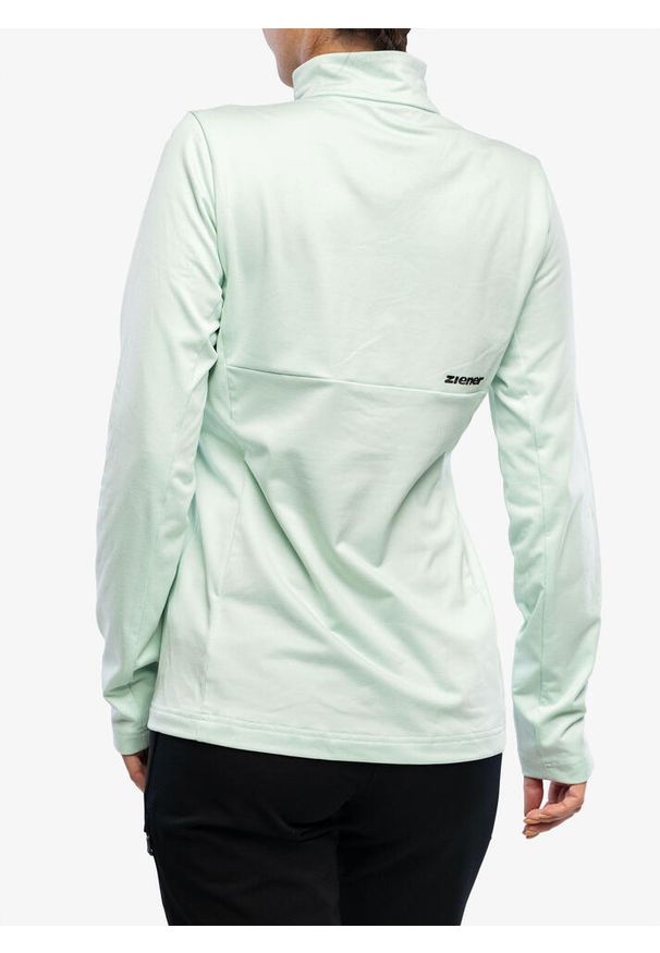 Bluza damska z zamkiem 1/2 Ziener Japra. Kolor: zielony. Sezon: zima. Sport: narciarstwo