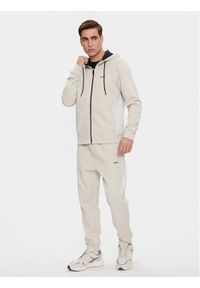 BOSS - Boss Dres Tracksuit Set 50506320 Beżowy Regular Fit. Kolor: beżowy. Materiał: bawełna