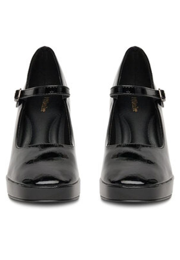 DeeZee Półbuty 3995 Czarny. Kolor: czarny. Materiał: skóra