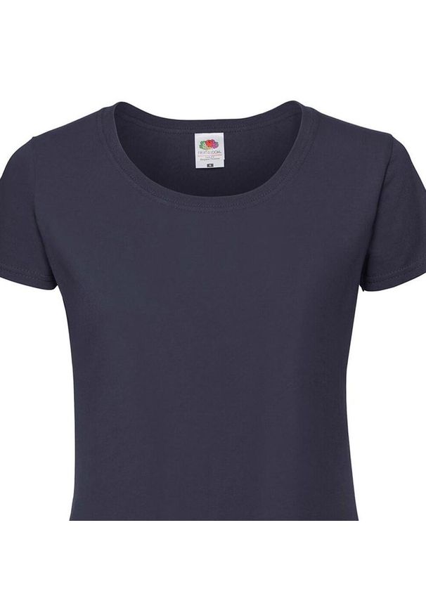 FRUIT OF THE LOOM - Koszulka Damska Iconic 190. Kolor: niebieski. Sport: turystyka piesza