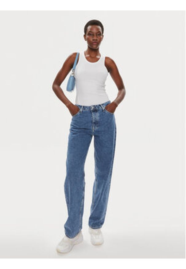 Calvin Klein Jeans Jeansy 90's J20J222753 Niebieski Straight Fit. Kolor: niebieski