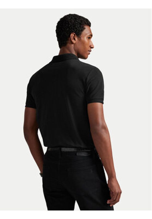 Polo Ralph Lauren Polo 710941439040 Czarny Custom Slim Fit. Typ kołnierza: polo. Kolor: czarny. Materiał: bawełna