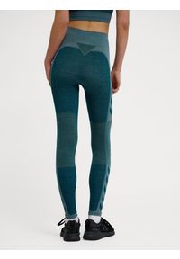 Damskie legginsy bezszwowe z wysokim stanem Hummel Clea. Stan: podwyższony. Kolor: niebieski. Materiał: materiał. Sport: joga i pilates, fitness #2