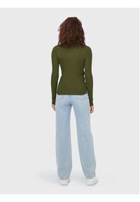 only - ONLY Sweter Rachella 15272596 Zielony Slim Fit. Kolor: zielony. Materiał: syntetyk #7