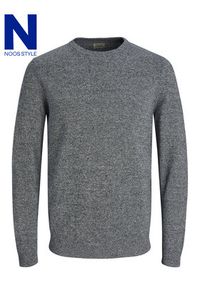 Jack & Jones Sweter Basic 12137190 Szary Regular Fit. Kolor: szary. Materiał: bawełna