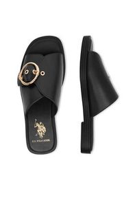 U.S. Polo Assn. Klapki EO-MARINA002W/6Y1 Czarny. Kolor: czarny. Materiał: materiał #2
