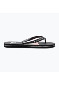 Japonki plażowe męskie Quiksilver Molokai Airbrushed. Okazja: na plażę. Kolor: czarny