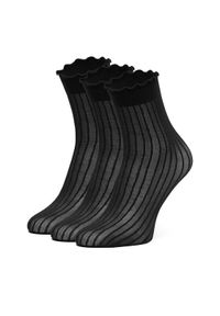 Nine West Skarpety CEO_AS_NW_01_Z_AW25 (3-PACK) Czarny. Kolor: czarny. Materiał: nylon, materiał