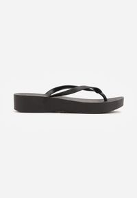 Born2be - Czarne Japonki Casual Gumowe na Lato na Grubszej Podeszwie Appane. Okazja: na co dzień. Kolor: czarny. Materiał: guma. Sezon: lato. Obcas: na platformie. Styl: casual #6