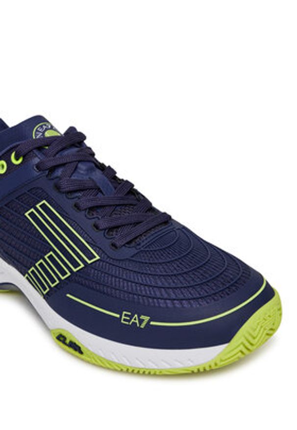 EA7 Emporio Armani Sneakersy X8X242 XK438 R980 Granatowy. Kolor: niebieski. Materiał: skóra