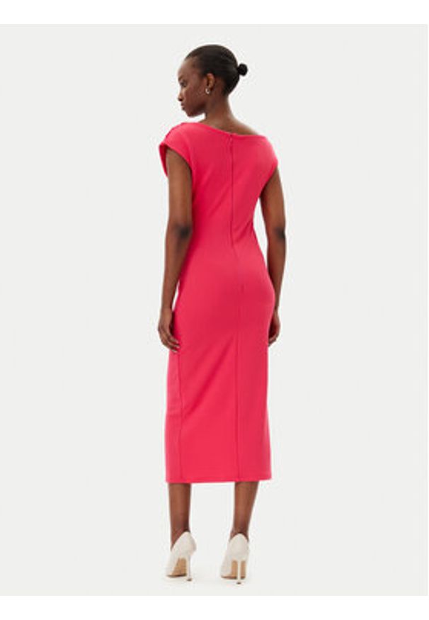 Rinascimento Sukienka koktajlowa CFC0019898002 Różowy Regular Fit. Kolor: różowy. Materiał: syntetyk. Styl: wizytowy