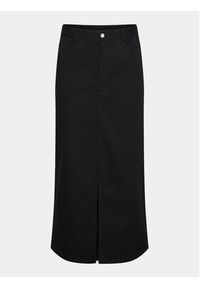 Pieces Spódnica jeansowa 17150001 Czarny Regular Fit. Kolor: czarny. Materiał: bawełna #5