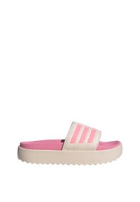 Adidas - adilette Platform Slides. Kolor: różowy, wielokolorowy, beżowy. Obcas: na platformie