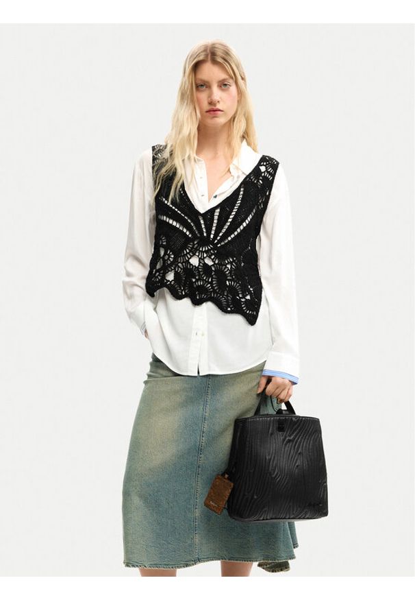 Desigual Plecak 26SAKP42 Czarny. Kolor: czarny. Materiał: skóra