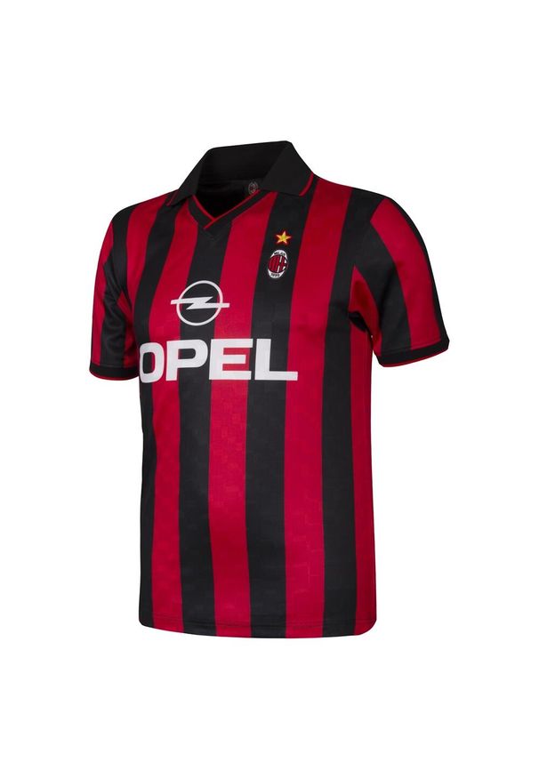 COPA FOOTBALL - Retro koszulka piłkarska – Męska – AC Milan 1996 – Czarny - Czerwony. Kolor: czerwony, wielokolorowy, czarny. Sport: piłka nożna