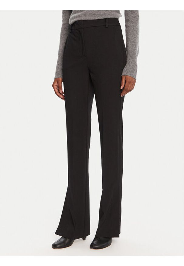 Marella Spodnie materiałowe Artur 2523786024 Czarny Flare Fit. Kolor: czarny. Materiał: syntetyk