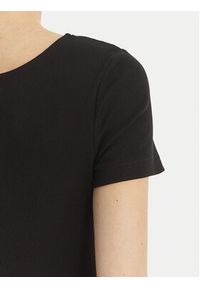 Morgan Bluzka 261-DAMOUR Czarny Slim Fit. Kolor: czarny. Materiał: wiskoza, bawełna #2