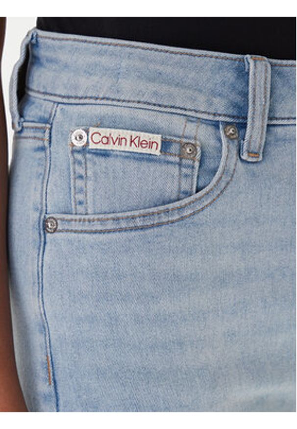 Calvin Klein Jeans Jeansy LV047E610G Niebieski Skinny Fit. Kolor: niebieski