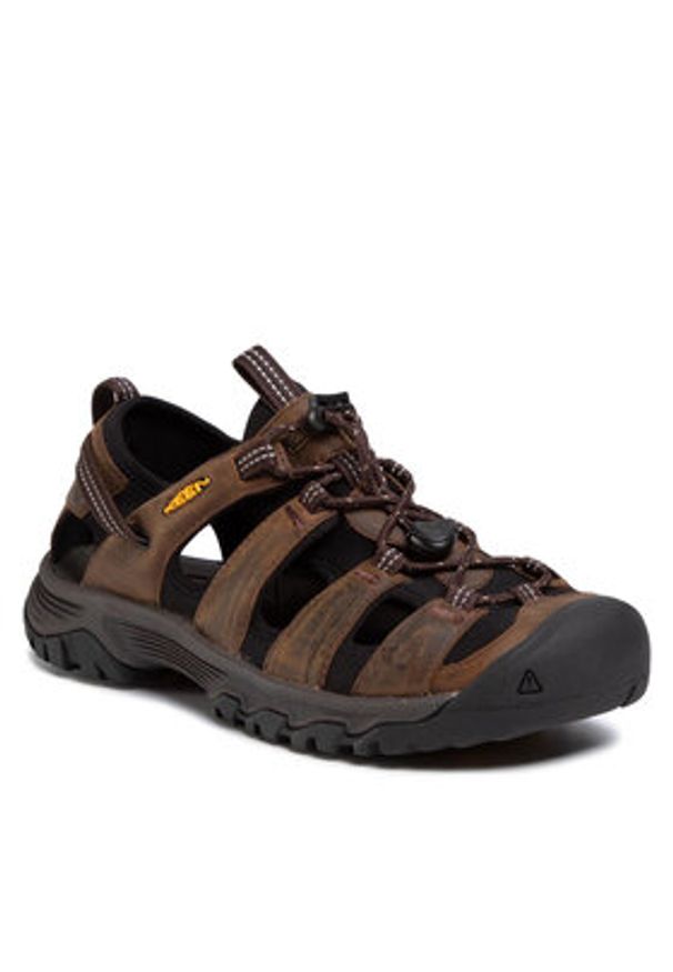 keen - Keen Sandały Targhee III Sandal 1022427 Brązowy. Kolor: brązowy. Materiał: nubuk, skóra