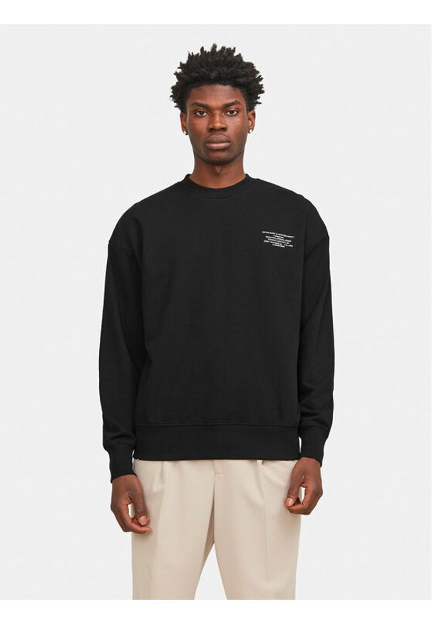 Jack & Jones - Jack&Jones Bluza Riley 12250647 Czarny Regular Fit. Kolor: czarny. Materiał: bawełna