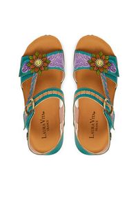 Laura Vita Sandały Facscineo 09 Turkusowy. Kolor: turkusowy. Materiał: skóra #4