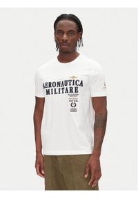 Aeronautica Militare T-Shirt 251TS2401J592 Biały Regular Fit. Kolor: biały. Materiał: bawełna