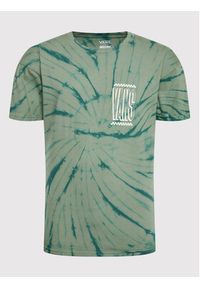 Vans T-Shirt Tall Type Tie Dye VN0A7S61 Zielony Regular Fit. Kolor: zielony. Materiał: bawełna #2