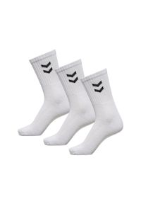 Zestaw skarpet sportowych dla dorosłych Hummel 3-Pack Basic Sock. Kolor: biały. Sport: piłka ręczna