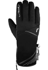 Reusch - Rękawice damskie REUSCH Lore STORMBLOXX™. Kolor: wielokolorowy, czarny, szary. Materiał: skóra, softshell. Technologia: Primaloft. Sport: narciarstwo