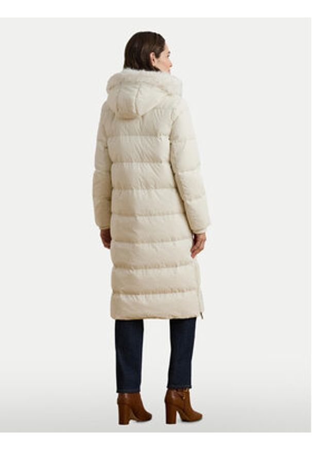 Lauren Ralph Lauren - LAUREN RALPH LAUREN Kurtka puchowa 297957512002 Écru Regular Fit. Materiał: syntetyk. Sezon: zima
