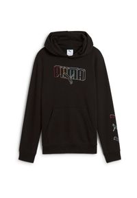 Bluza z kapturem Puma Ess Logo Lab Execution Hoodie Tr B, Dzieci. Typ kołnierza: kaptur. Kolor: czarny. Materiał: bawełna, materiał