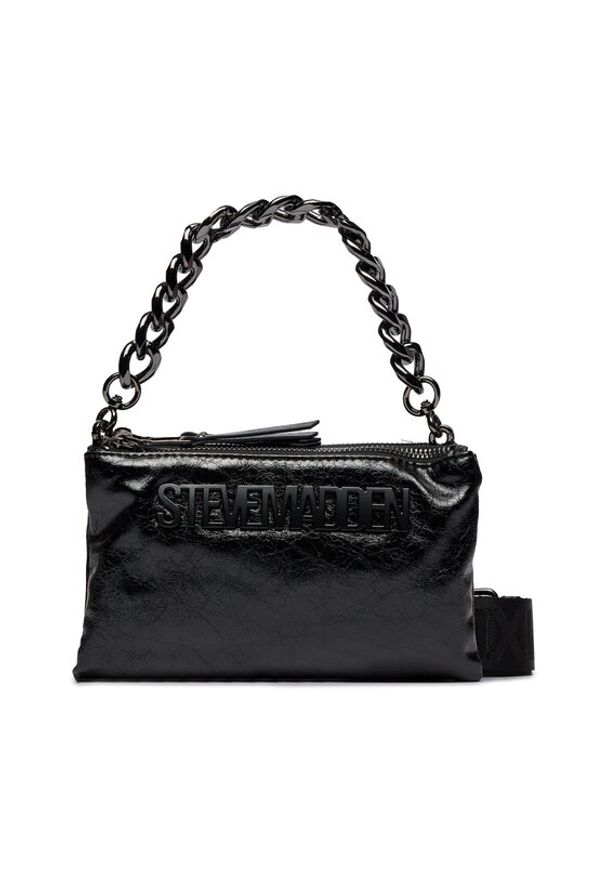 Steve Madden Torebka Bnicco SM13001162-BLK Czarny. Kolor: czarny. Materiał: skórzane