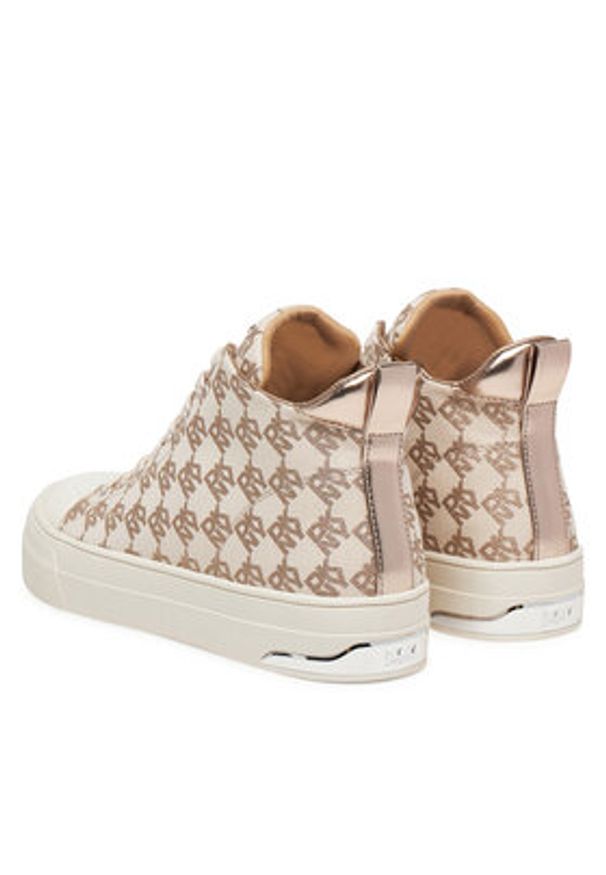 DKNY Trampki K2535281 Beżowy. Kolor: beżowy. Materiał: materiał