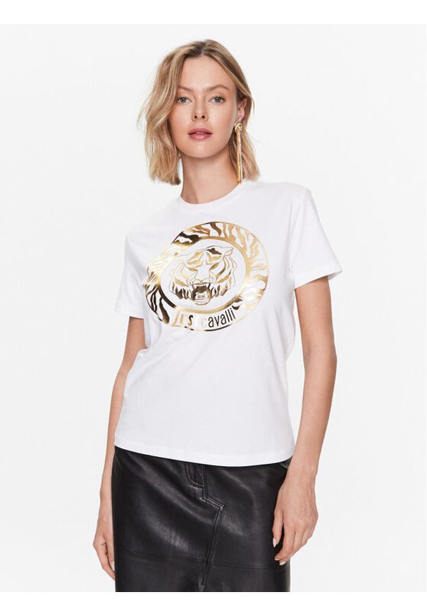 T-Shirt Just Cavalli. Kolor: biały