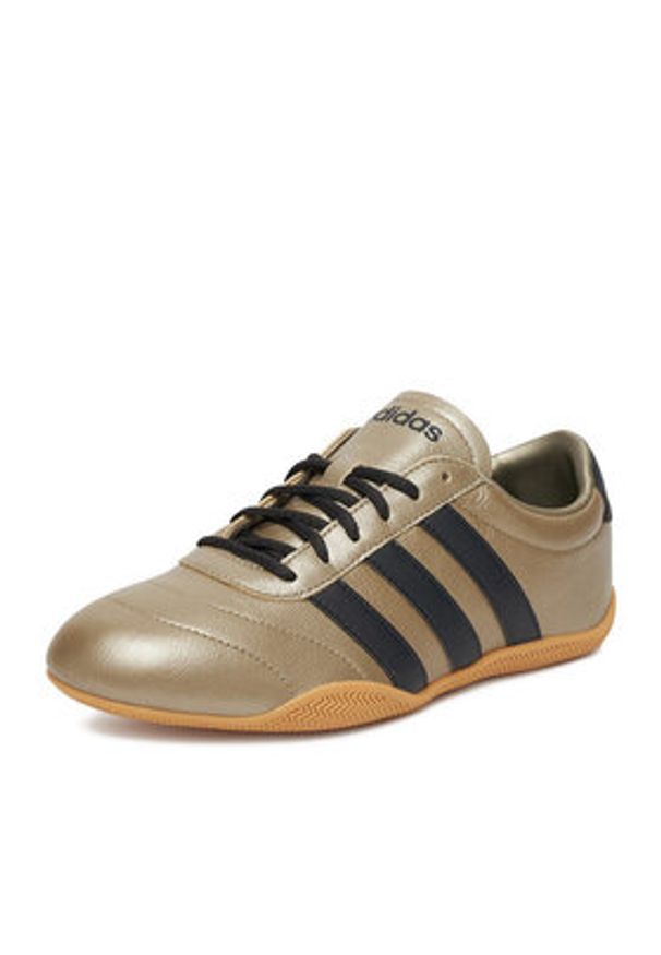 Adidas - adidas Sneakersy GRAND COURT LO JQ9681 Złoty. Kolor: złoty. Materiał: skóra