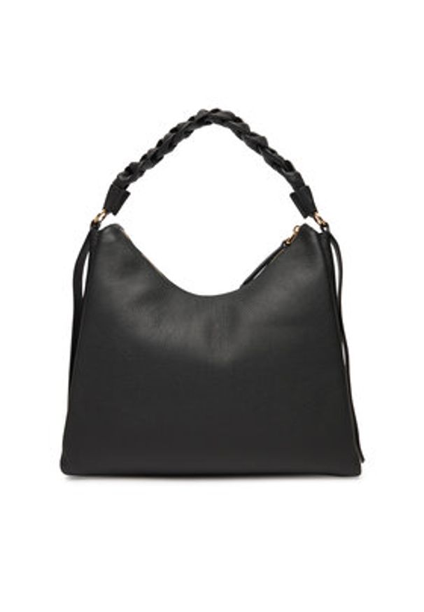 Coccinelle Torba BOHEME GRANA DOUBLE Czarny. Kolor: czarny. Materiał: skórzane