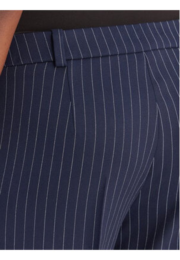 Hugo - HUGO Spodnie materiałowe Hilando 50554458 Granatowy Slim Fit. Kolor: niebieski. Materiał: syntetyk, wiskoza