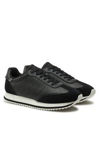 Calvin Klein Sneakersy Runner Lace Up - Mono Mix HW0HW02294 Czarny. Kolor: czarny. Materiał: skóra #5
