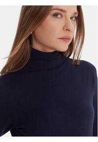 Kontatto Golf 3M0824C Granatowy Regular Fit. Typ kołnierza: golf. Kolor: niebieski. Materiał: wiskoza #4