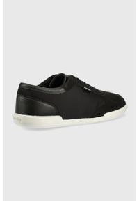 Calvin Klein sneakersy kolor czarny. Nosek buta: okrągły. Zapięcie: sznurówki. Kolor: czarny. Materiał: materiał, guma #5