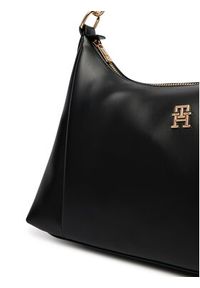 TOMMY HILFIGER - Tommy Hilfiger Torebka Th Essential Shoulder Bag AW0AW18374 Czarny. Kolor: czarny. Materiał: skórzane #5