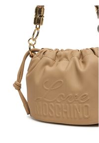 Love Moschino - LOVE MOSCHINO Torebka JC4220PP0OKA0209 Beżowy. Kolor: beżowy. Materiał: skórzane #5