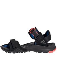 Adidas - Sandały adidas Cyprex Ultra Ii M GZ9209 czarne. Zapięcie: rzepy. Kolor: czarny. Materiał: syntetyk, materiał. Wzór: paski