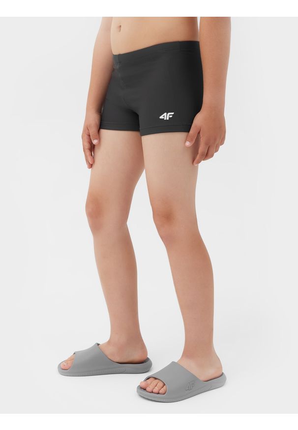 4f - 4F Kąpielówki chłopięce 134/140 (8-10 lat). Kolor: szary. Materiał: materiał