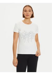 Liu Jo Sport T-Shirt TF4312 JS088 Biały Regular Fit. Kolor: biały. Materiał: bawełna. Styl: sportowy