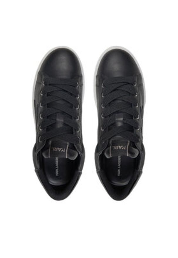 Karl Lagerfeld - KARL LAGERFELD Sneakersy Kapri KL52511K Czarny. Kolor: czarny. Materiał: skóra
