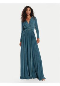 Fracomina Sukienka wieczorowa FQ24WD3011W576Q7 Zielony Regular Fit. Kolor: zielony. Materiał: syntetyk. Styl: wizytowy #1