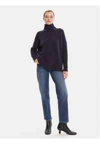 Weekend Max Mara Golf Borgia 2525366112 Granatowy Relaxed Fit. Typ kołnierza: golf. Kolor: niebieski. Materiał: wełna #4