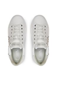 Karl Lagerfeld - KARL LAGERFELD Sneakersy KL62510G Biały. Kolor: biały. Materiał: skóra